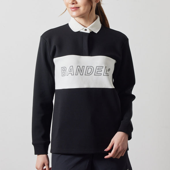 WOMENS COLOR BLOCK L/S RUGBY POLO