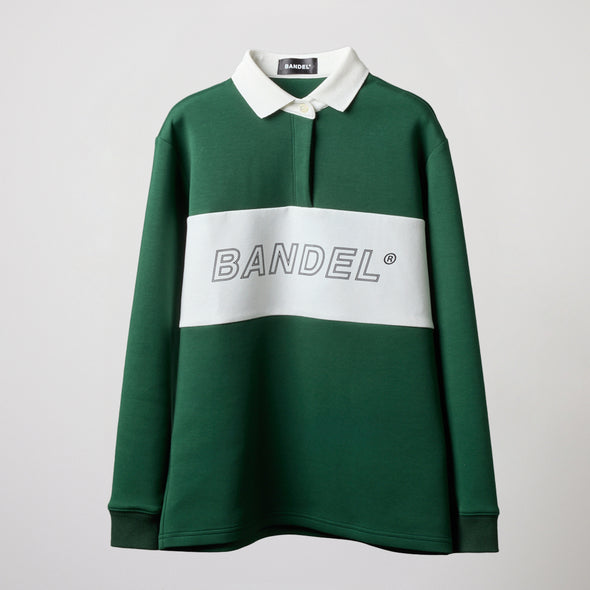 WOMENS COLOR BLOCK L/S RUGBY POLO