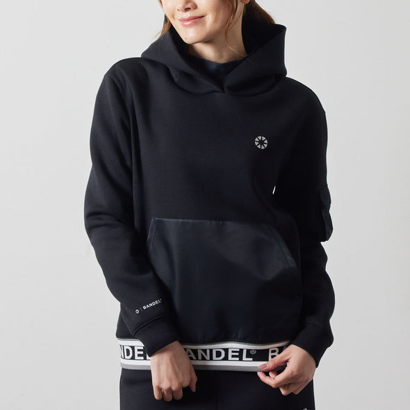 WOMENS NYLON POCKET P/O HOODIE