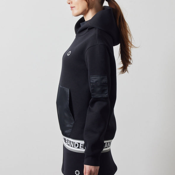 WOMENS NYLON POCKET P/O HOODIE