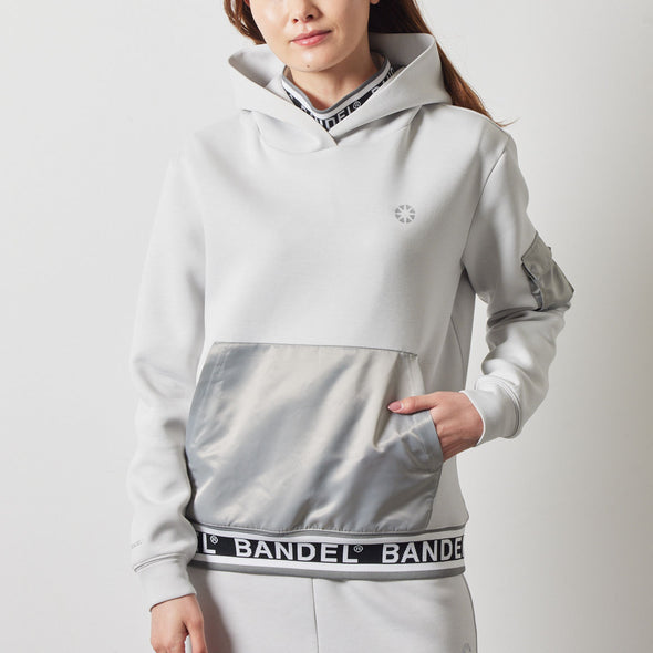 WOMENS NYLON POCKET P/O HOODIE