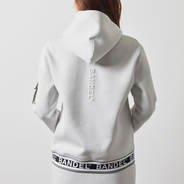 WOMENS NYLON POCKET P/O HOODIE