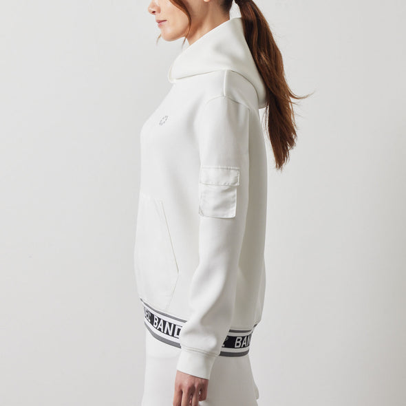 WOMENS NYLON POCKET P/O HOODIE