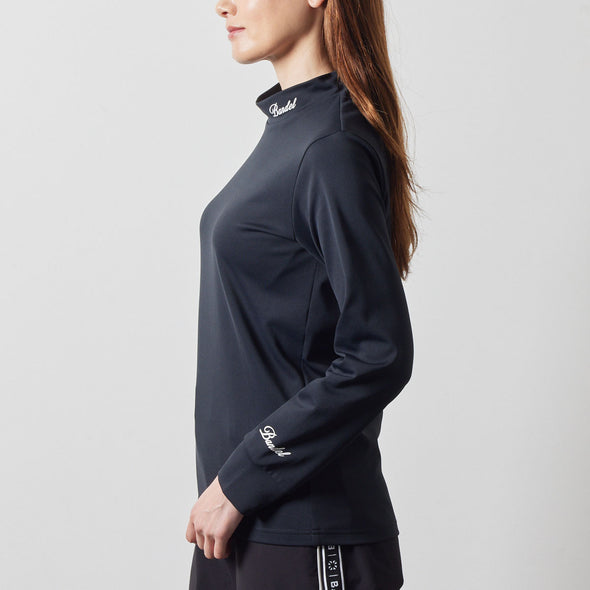 WOMENS SIDE LOGO L/S MOCK NECK SHIRTS