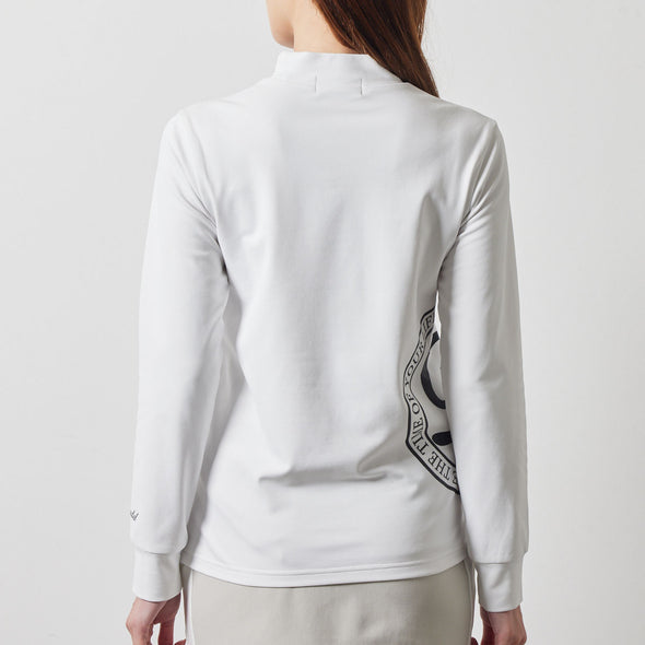 WOMENS SIDE LOGO L/S MOCK NECK SHIRTS