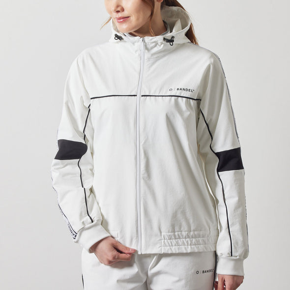 WOMENS WATER REPELLENT PIPING ZIP PARKA