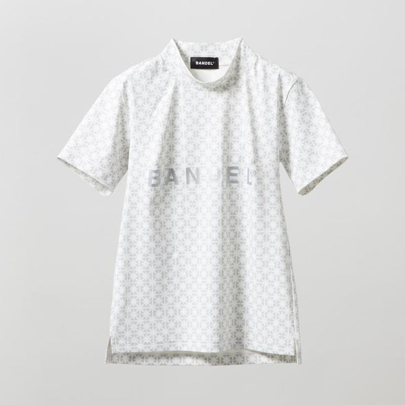 【4月中旬発売予約】WOMENS  BICOLOR CREST ALLOVER S/S MOCK NECK SHIRTS