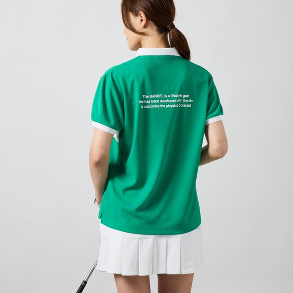 【3月中旬発売予約】WOMENS BICOLOR PATERN S/S LOOSE POLO SHIRTS