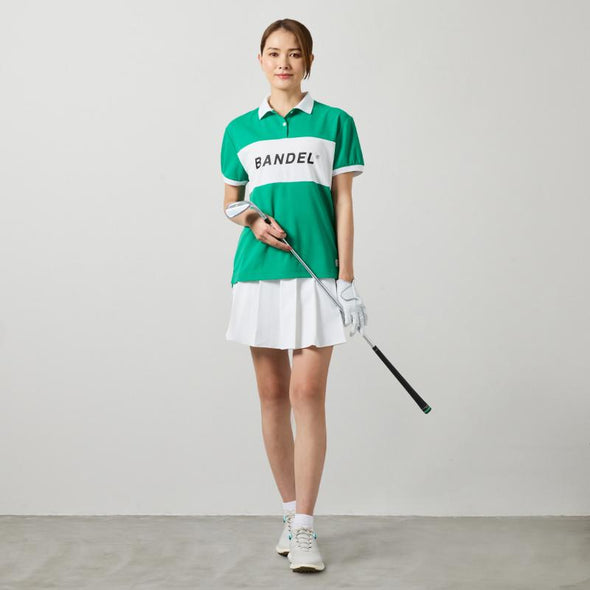 【3月中旬発売予約】WOMENS BICOLOR PATERN S/S LOOSE POLO SHIRTS