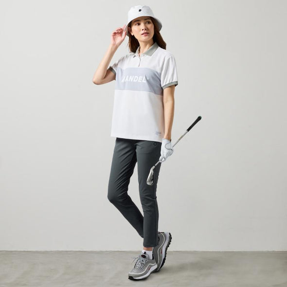 【3月中旬発売予約】WOMENS BICOLOR PATERN S/S LOOSE POLO SHIRTS