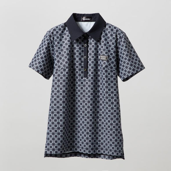 【4月中旬発売予約】WOMENS  BICOLOR CREST ALLOVER S/S POLO SHIRTS