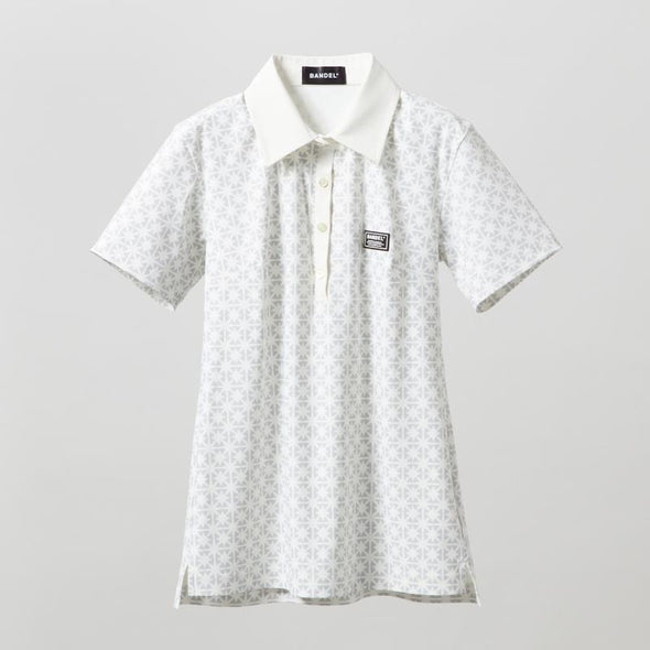 【4月中旬発売予約】WOMENS  BICOLOR CREST ALLOVER S/S POLO SHIRTS