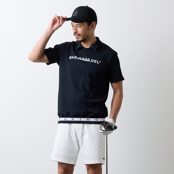 BANDEL x muta MARINE  S/S hemLib Polo