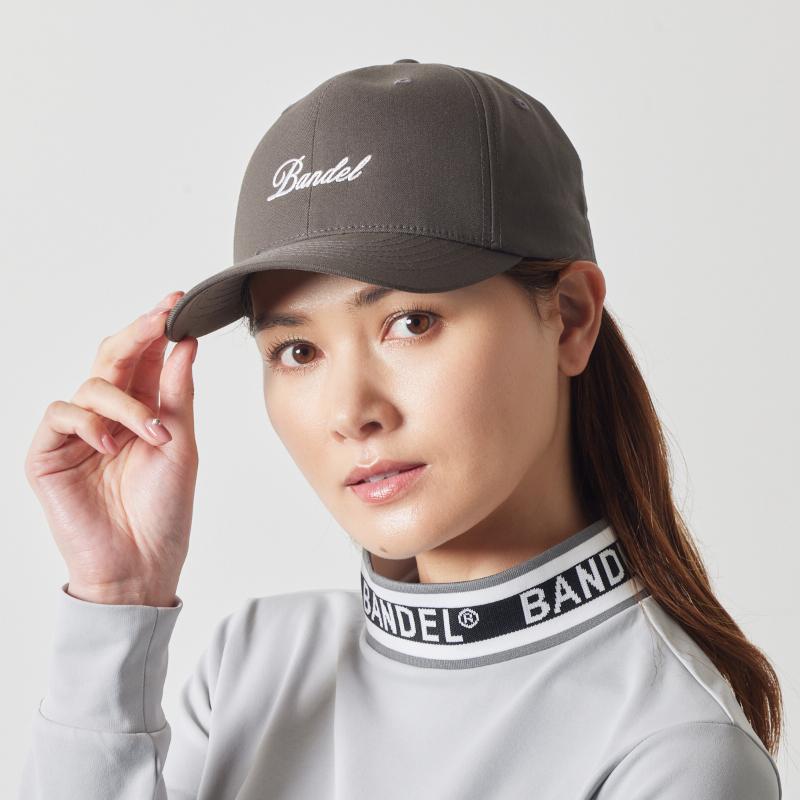 バンデル COOLu0026DRY CURSIVE Logo CAP キャップ ゴルフ 帽子 ロゴ メンズ レディース スポーツ ファッション... フリーサイズ BANDEL White