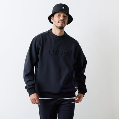 【10月下旬発売予約】エンボスロゴ クルーネック
