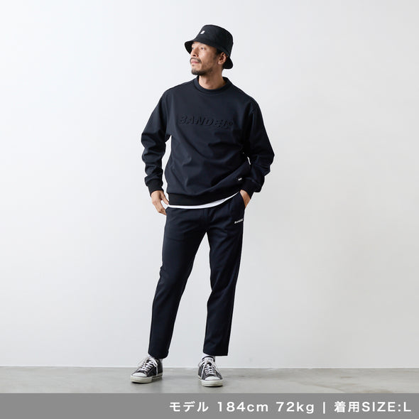 【10月下旬発売予約】エンボスロゴ クルーネック