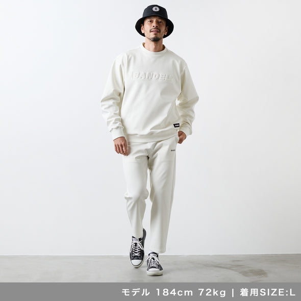 【10月下旬発売予約】エンボスロゴ クルーネック