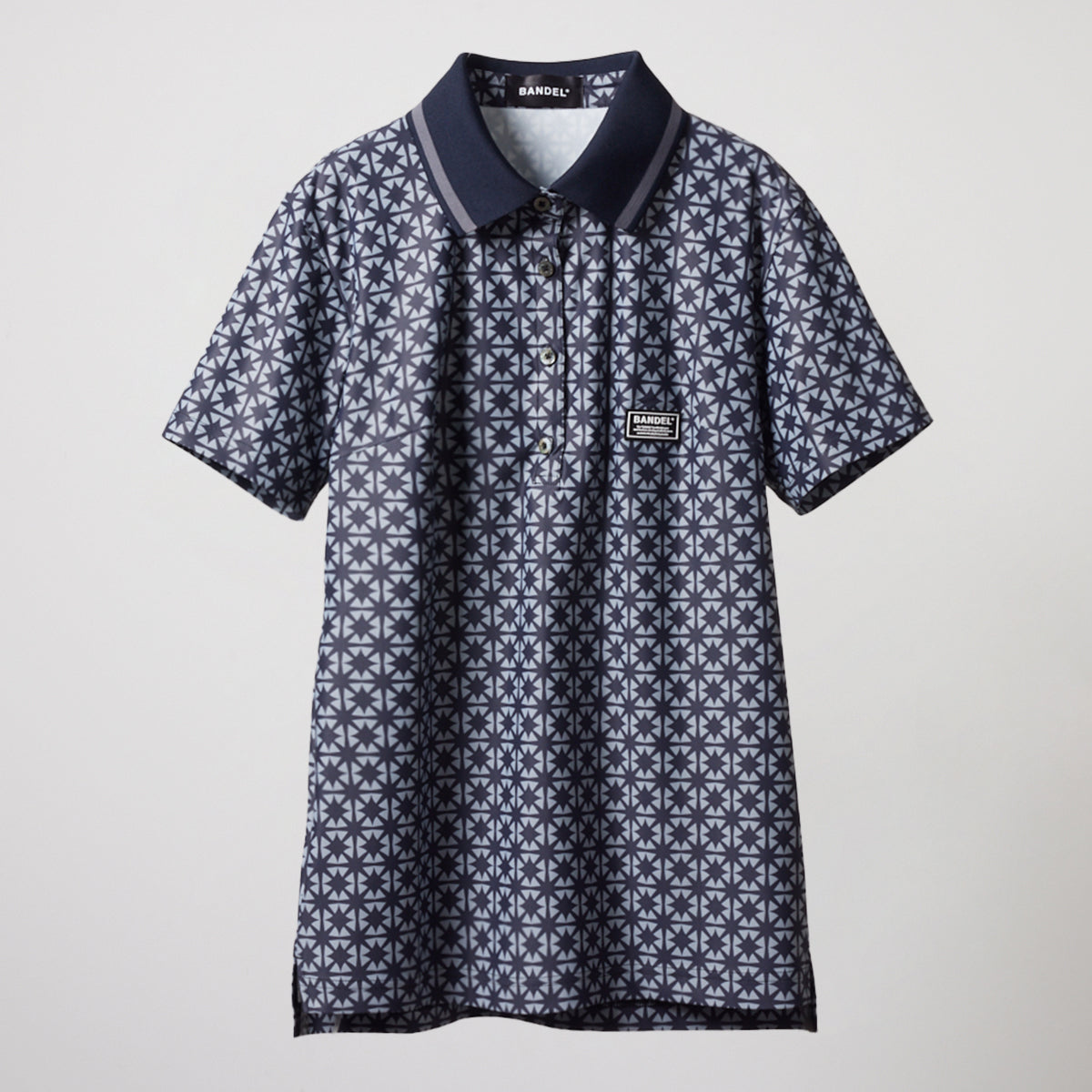【美品】BANDEL グレー ポロシャツ Lサイズ グレー ポロシャツ 刺繍 Funky27 S M Lサイズ メンズ シャツ