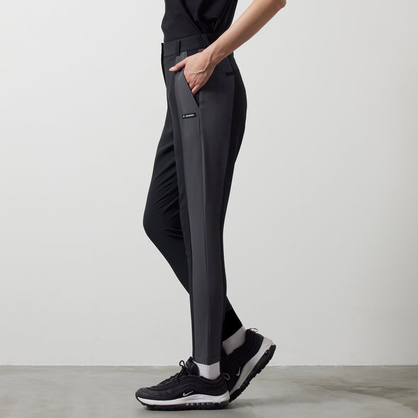 WOMENS SIDE PANEL SWITCH TAPERED PANTS