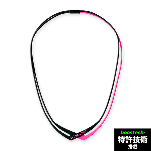Double ダブル Necklace Black×Pink