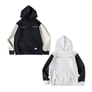 BANDEL x muta BICOLOR PULLOVER HOODIE