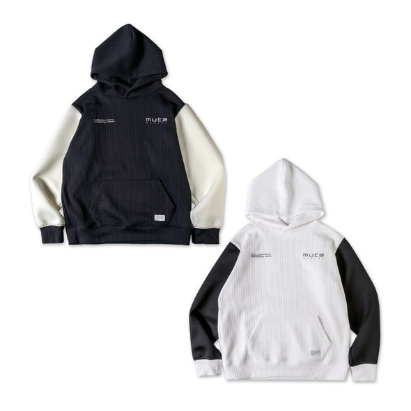BANDEL x muta BICOLOR PULLOVER HOODIE