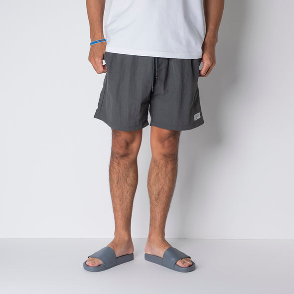 Walk Shorts  Brand Label Charcoal Grey