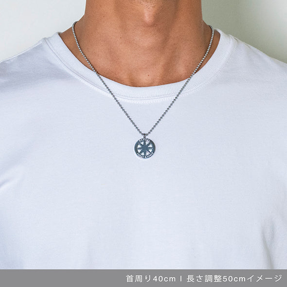 TITANIUM チタン Necklace Silver Regular size