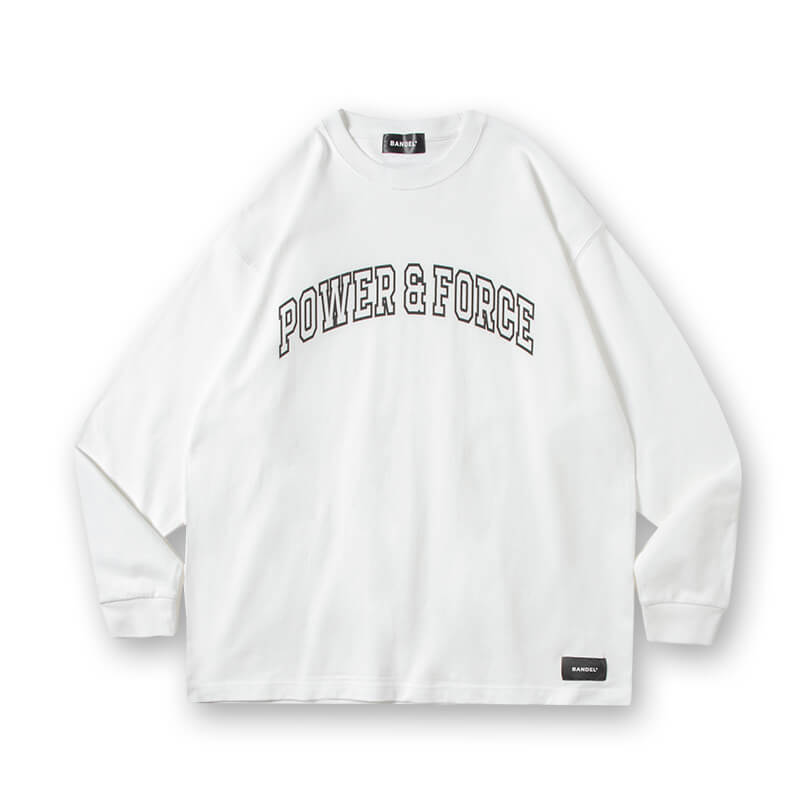 POWER＆FORCE ARCH LOGO L/S TEE 全3色 – BANDEL®︎｜公式