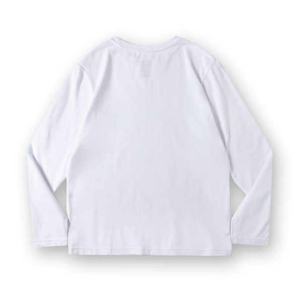 Long Sleeve T  Logo WHITE×PINK