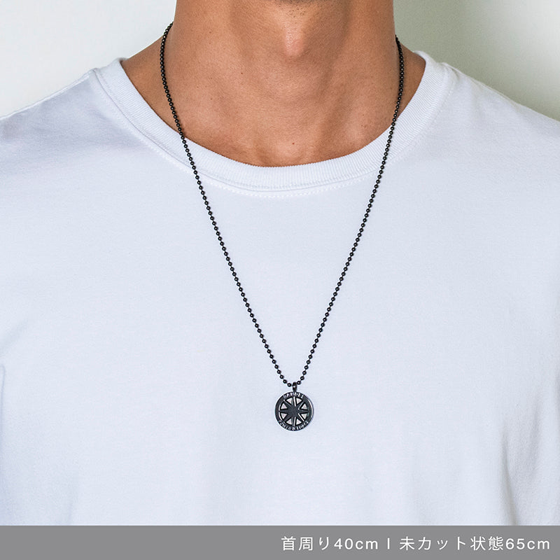 TENKO　BANDEL ネックレス&ブレスレットL 2セット　ブラック BANDEL バンデル メタル ボックスギフト ネックレス