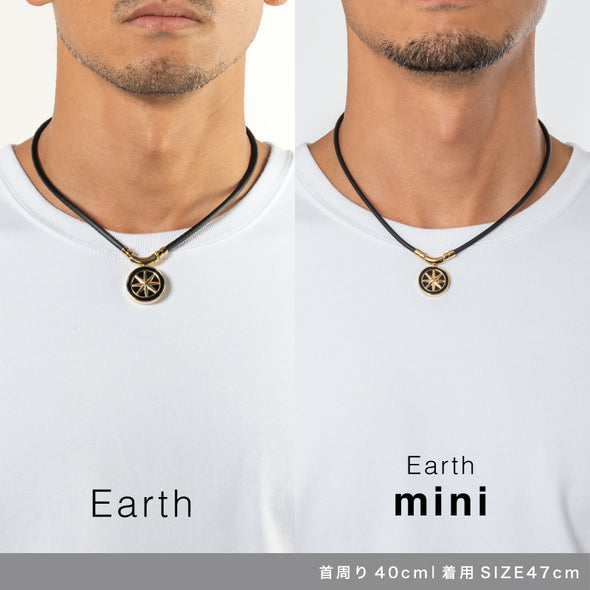 EARTH mini アースミニ Black×Gold 磁気ネックレス