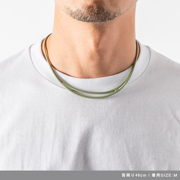 ASYM アシム Necklace Oil Green